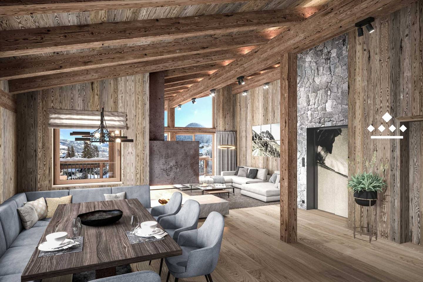 Penthouse mit Ski in Ski Out und privatem Aufzug