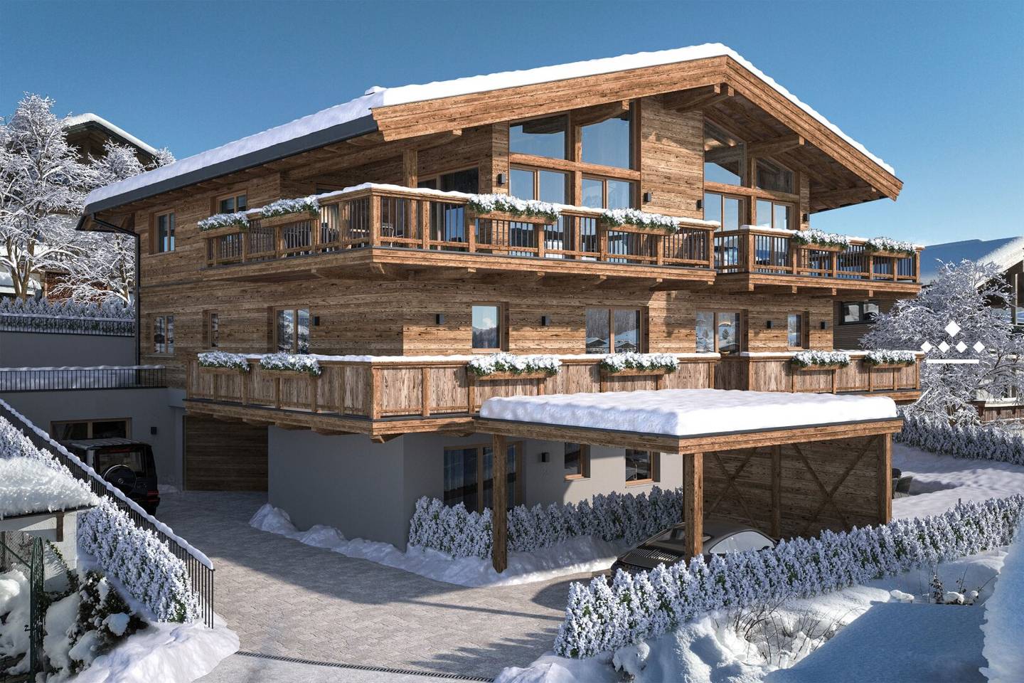 Penthouse mit Ski in Ski Out und privatem Aufzug