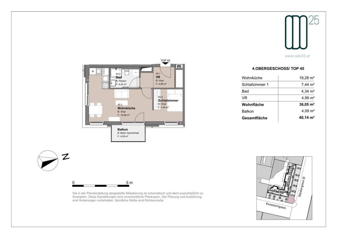 ODO25: 2-room flat with balcony