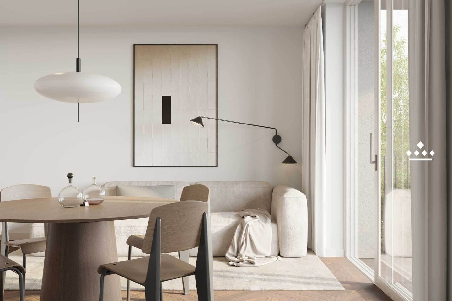 Ground floor apartment with garden and terrace in first occupancy