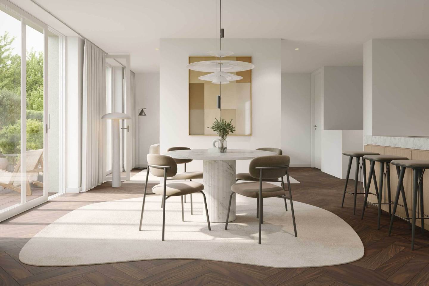 Apartment with garden and two terraces at Kaasgraben