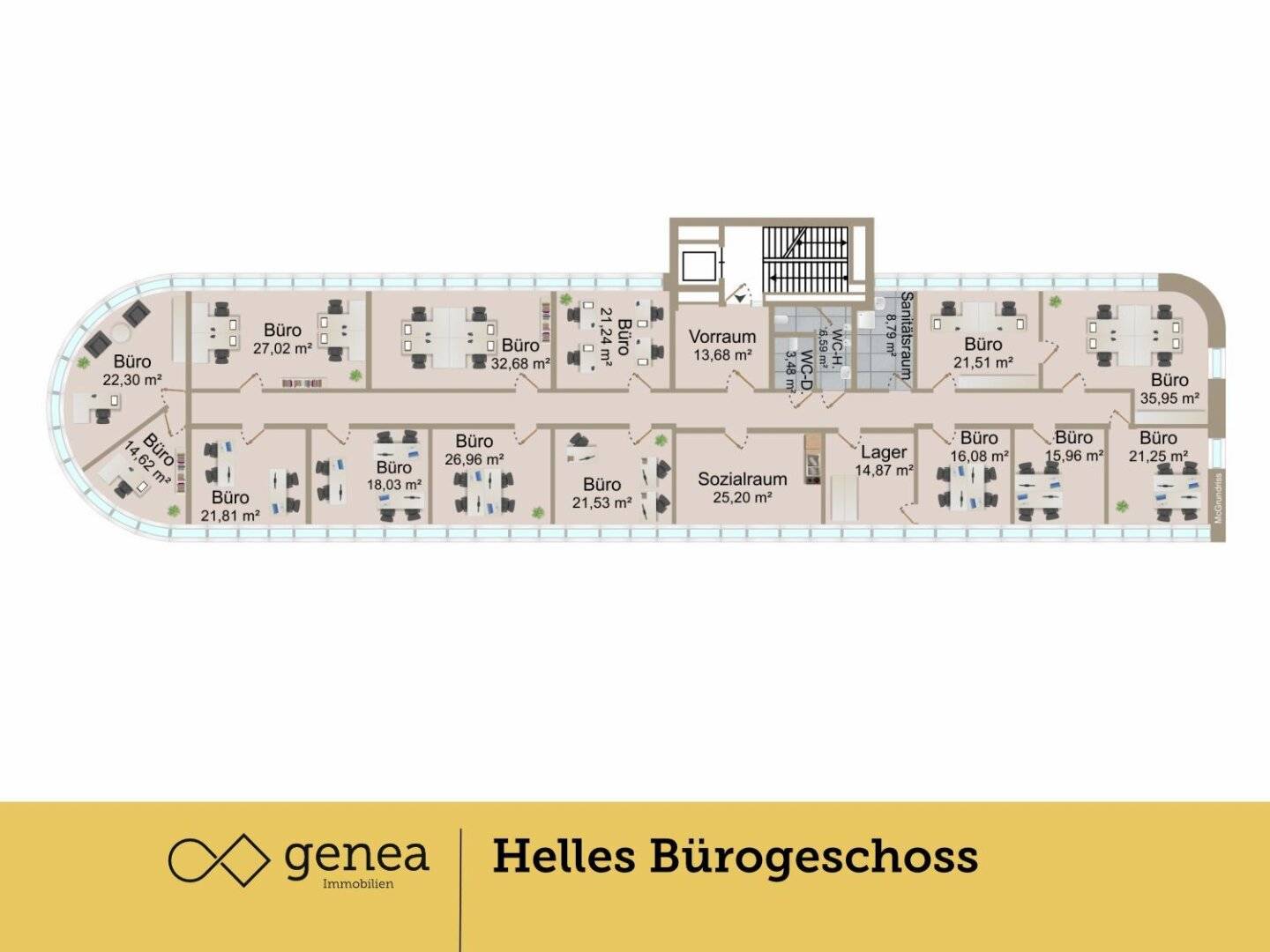 Bürofläche 480 m², 1. OG Graz-Andritz