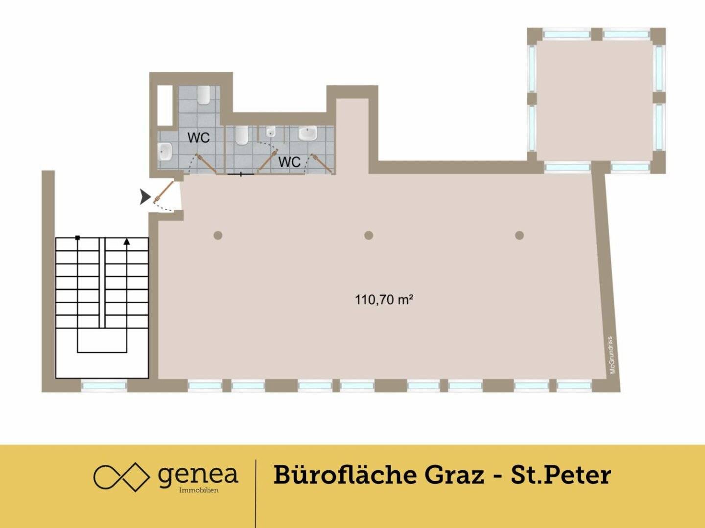Office 110m² 1st Floor St. Peter Graz