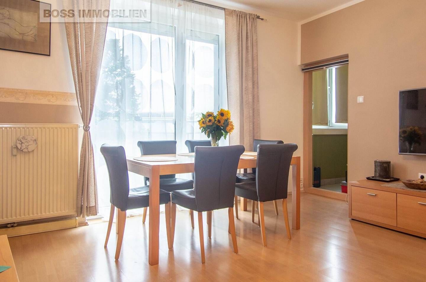 Apartment with wide view loggia kitchen included