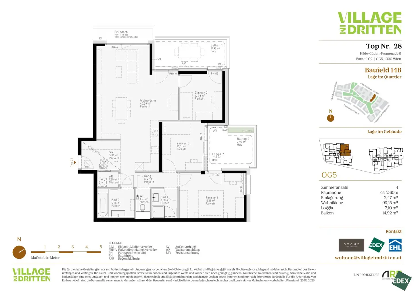 4-Room New Build 99m² Vienna 1030