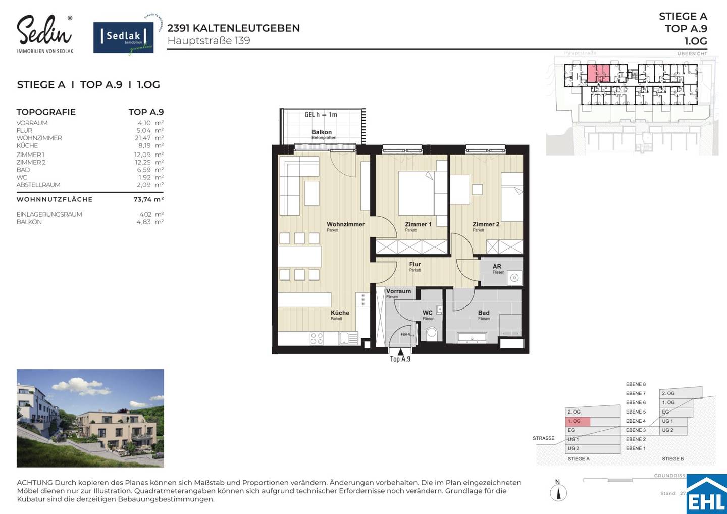 Wohnung First occupancy Vienna Woods garage