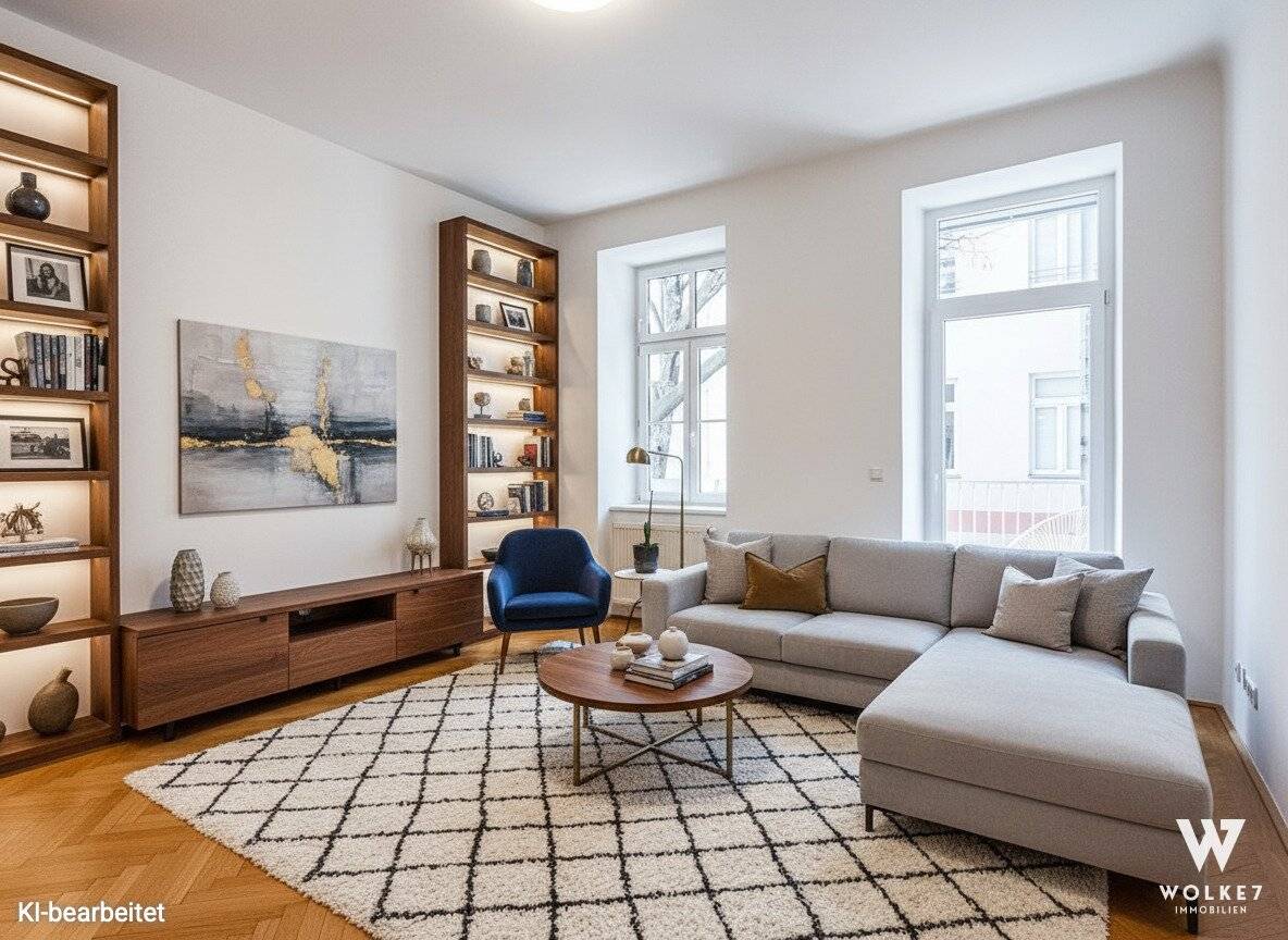 Renovated 1-room apartment with large balcony in prime location of 1020: Southeast orientation