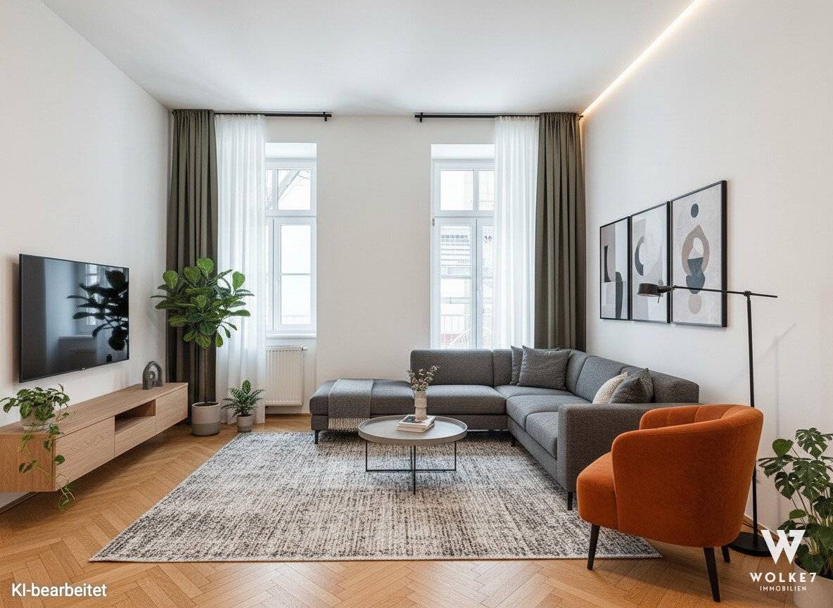 Renovated 1-room apartment with large balcony in prime location of 1020: Southeast orientation