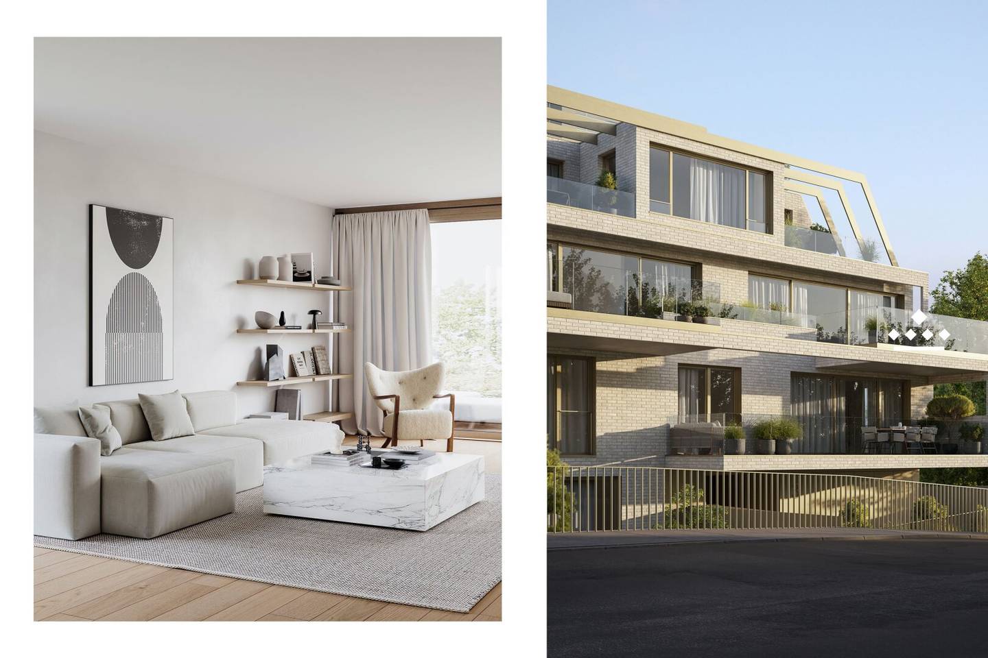 Apartment with wine view and balconies in a new build