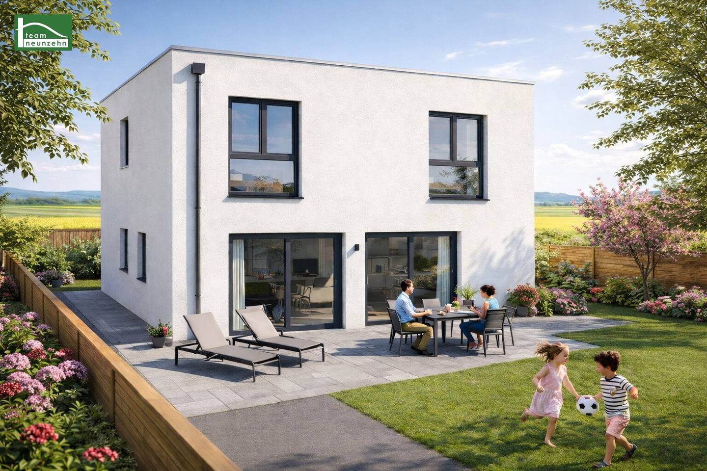 Modern single-family house in quiet location, high-quality new build in Tresdorf
