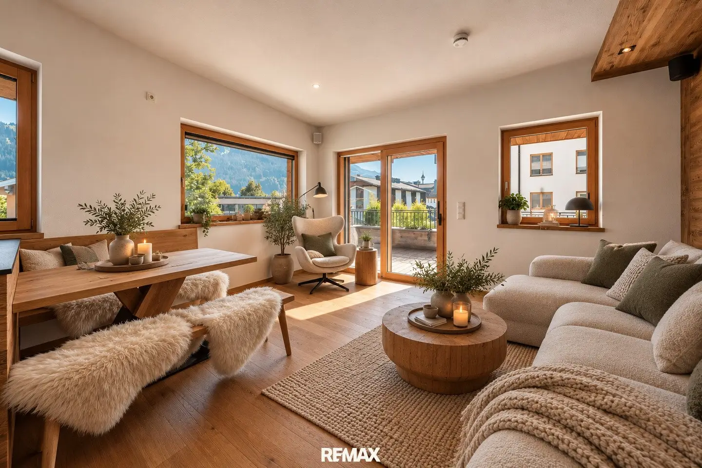 Wohnung zentrale Lage großer Balkon Hornblick