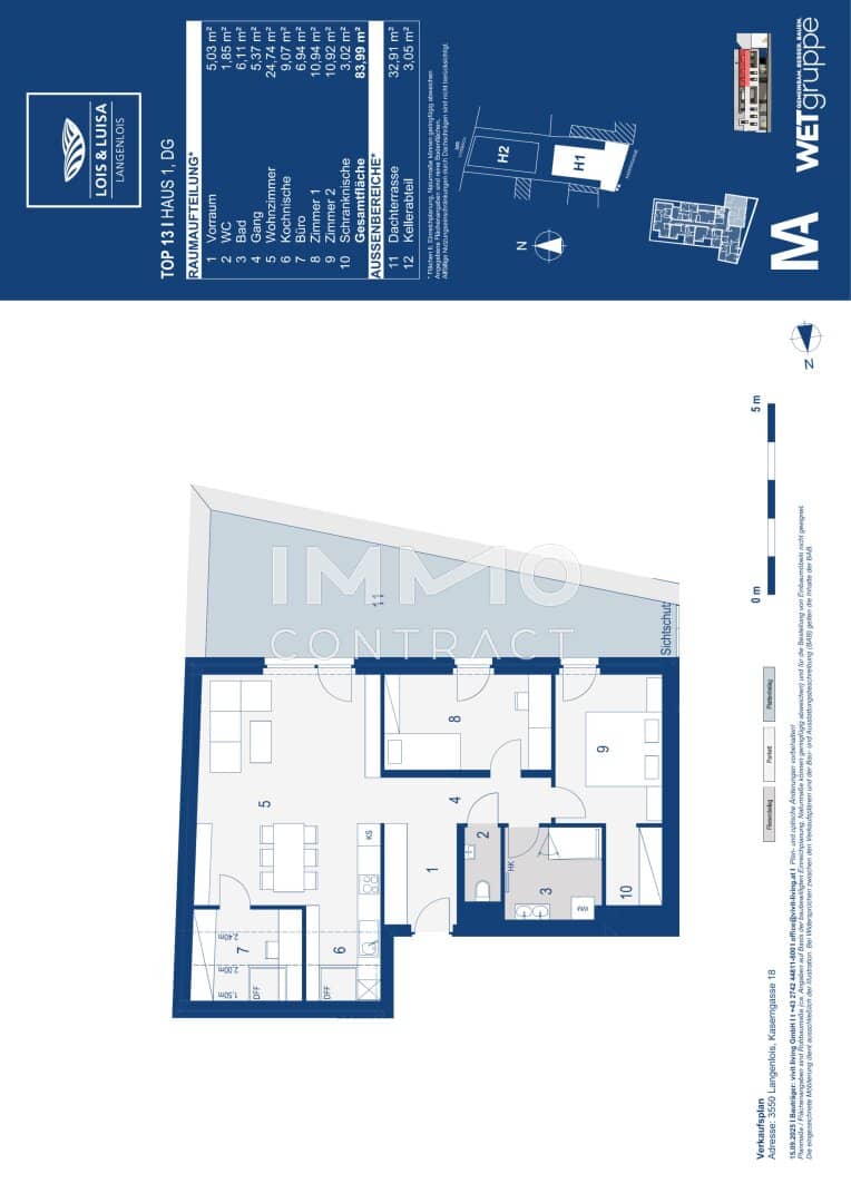 Neubau 3-Zi.-Wohnung Langenlois