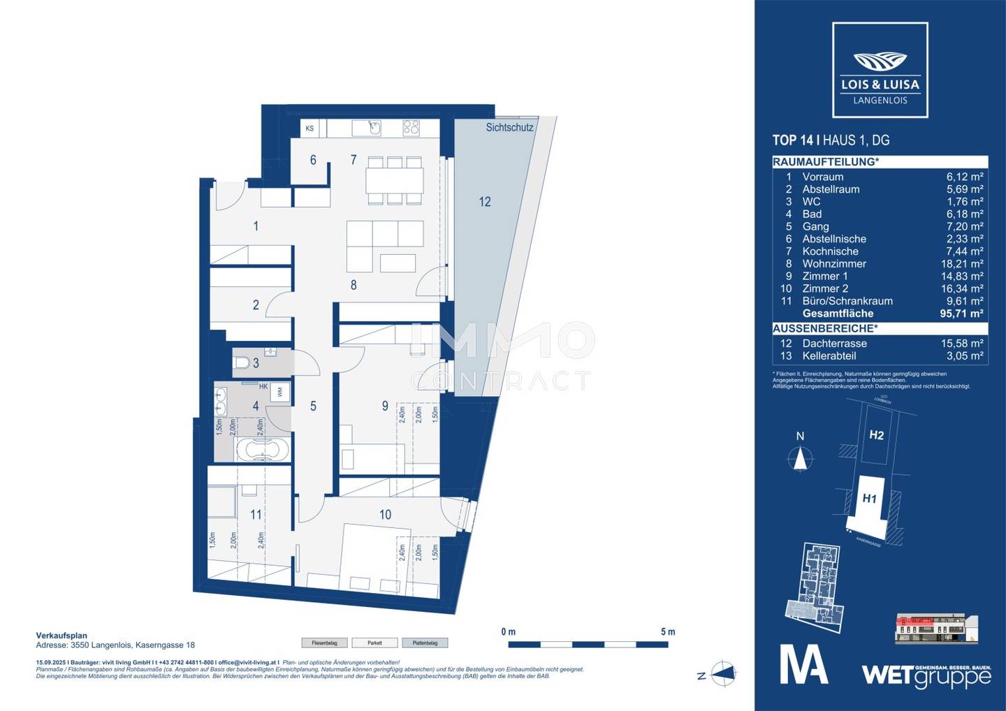 Neubauwohnung Erstbezug mit Dachterrasse