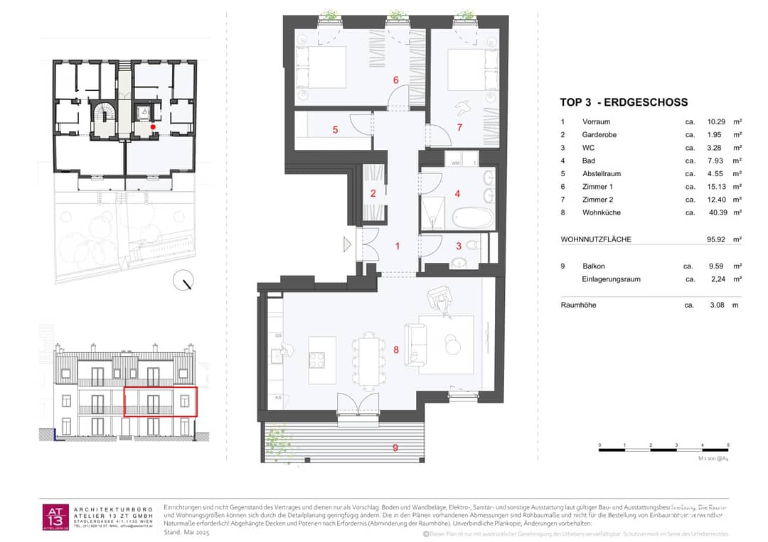 Hietzing Altbauvilla, 96m², 3Rm