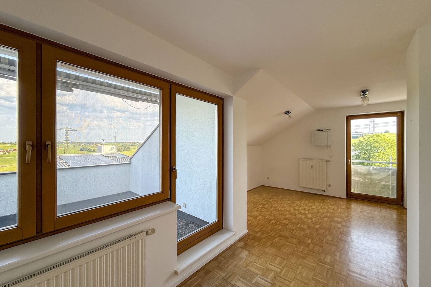 Attic apartment Pöndorf loggia mountain view