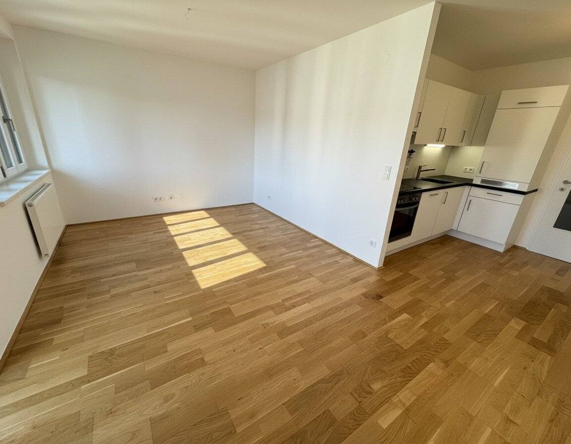 Wohnzimmer mit Küche
