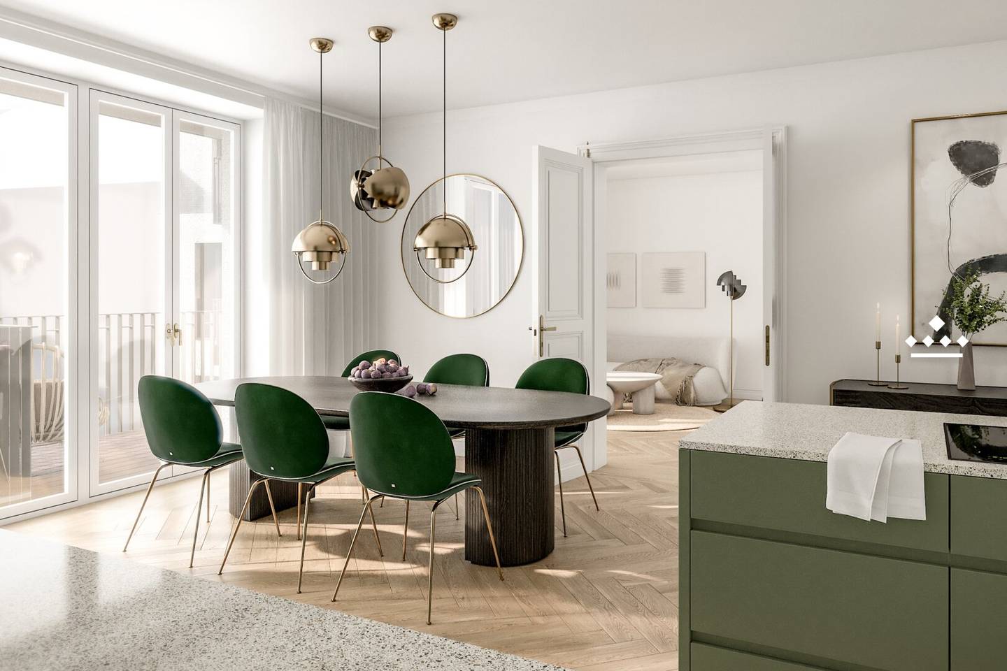 Wohnung nahe Wien Mitte Balkon ruhiger Innenhof