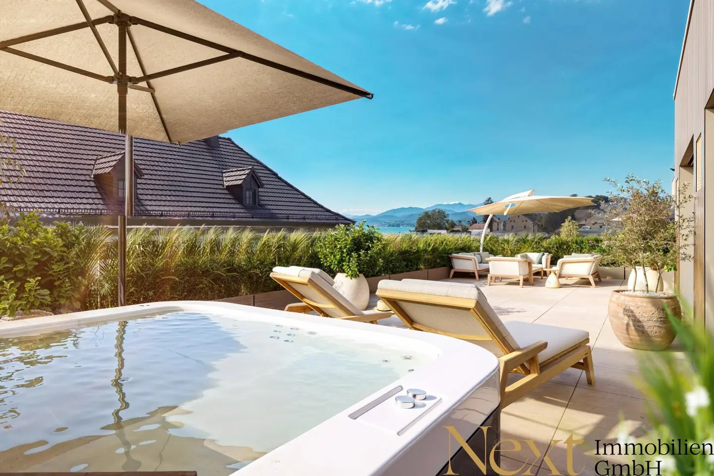Wohnung mit Traunsee Panoramablick Dachterrasse