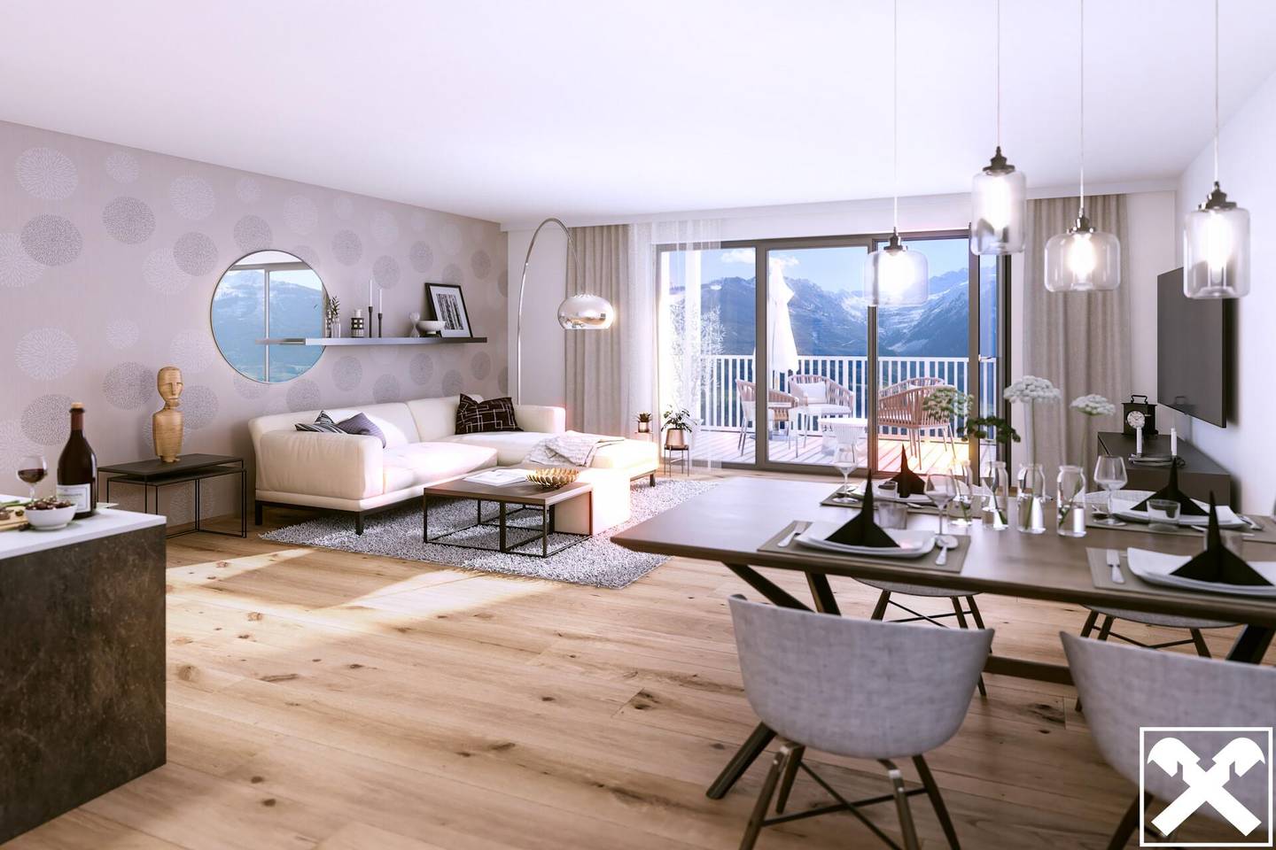 Apartment Panoramic view Salzachtal garden