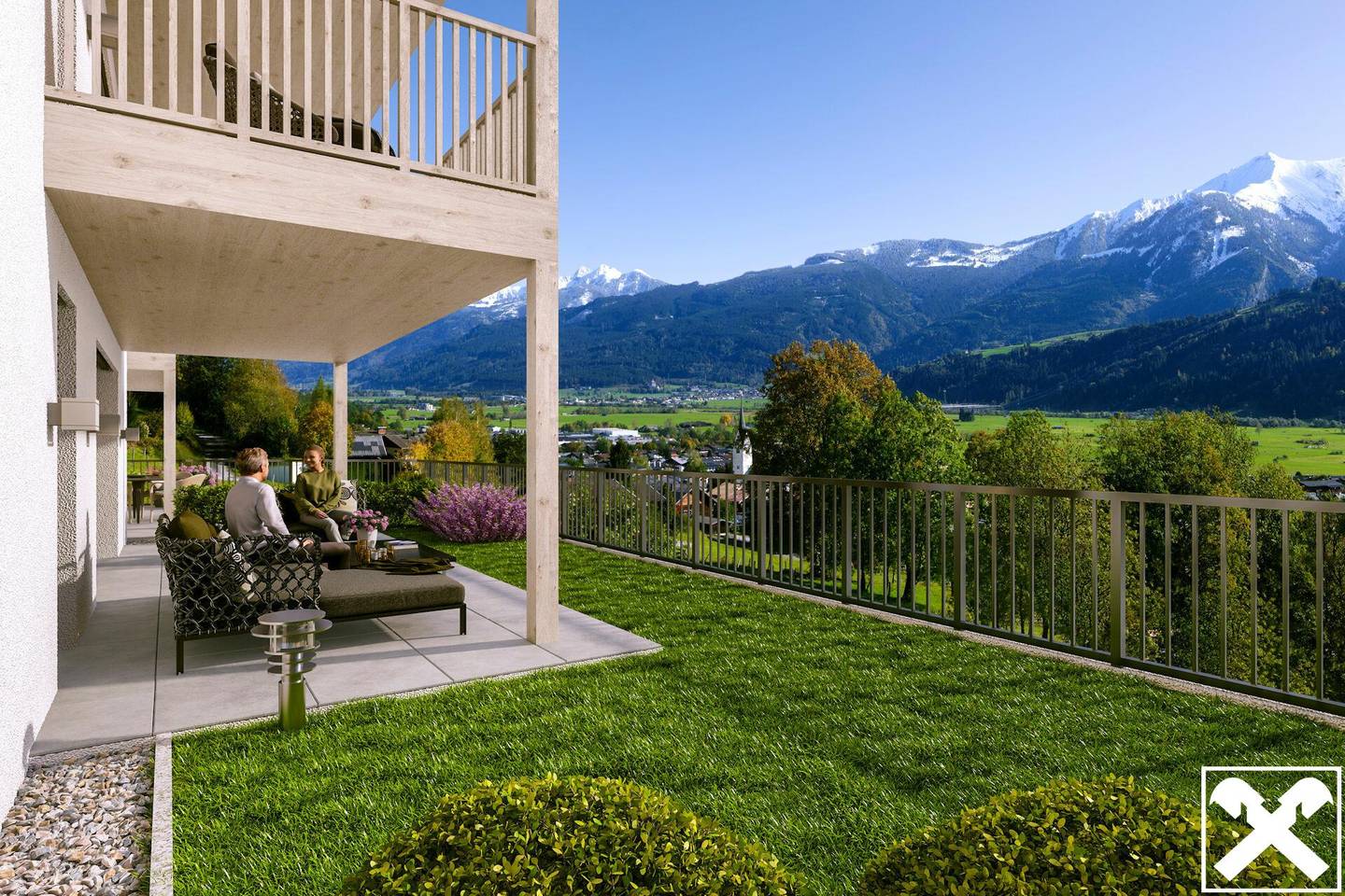 Apartment Panoramic view Salzachtal garden