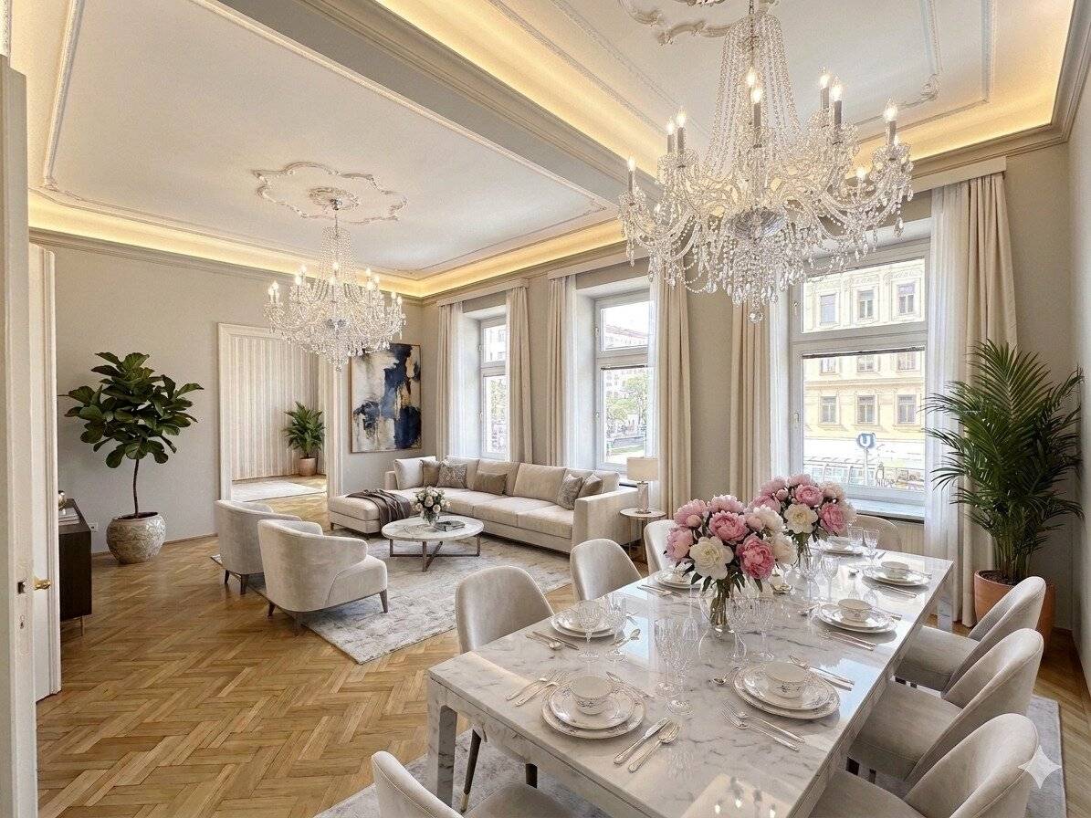 Altbau apartment 157m² near UNO-City