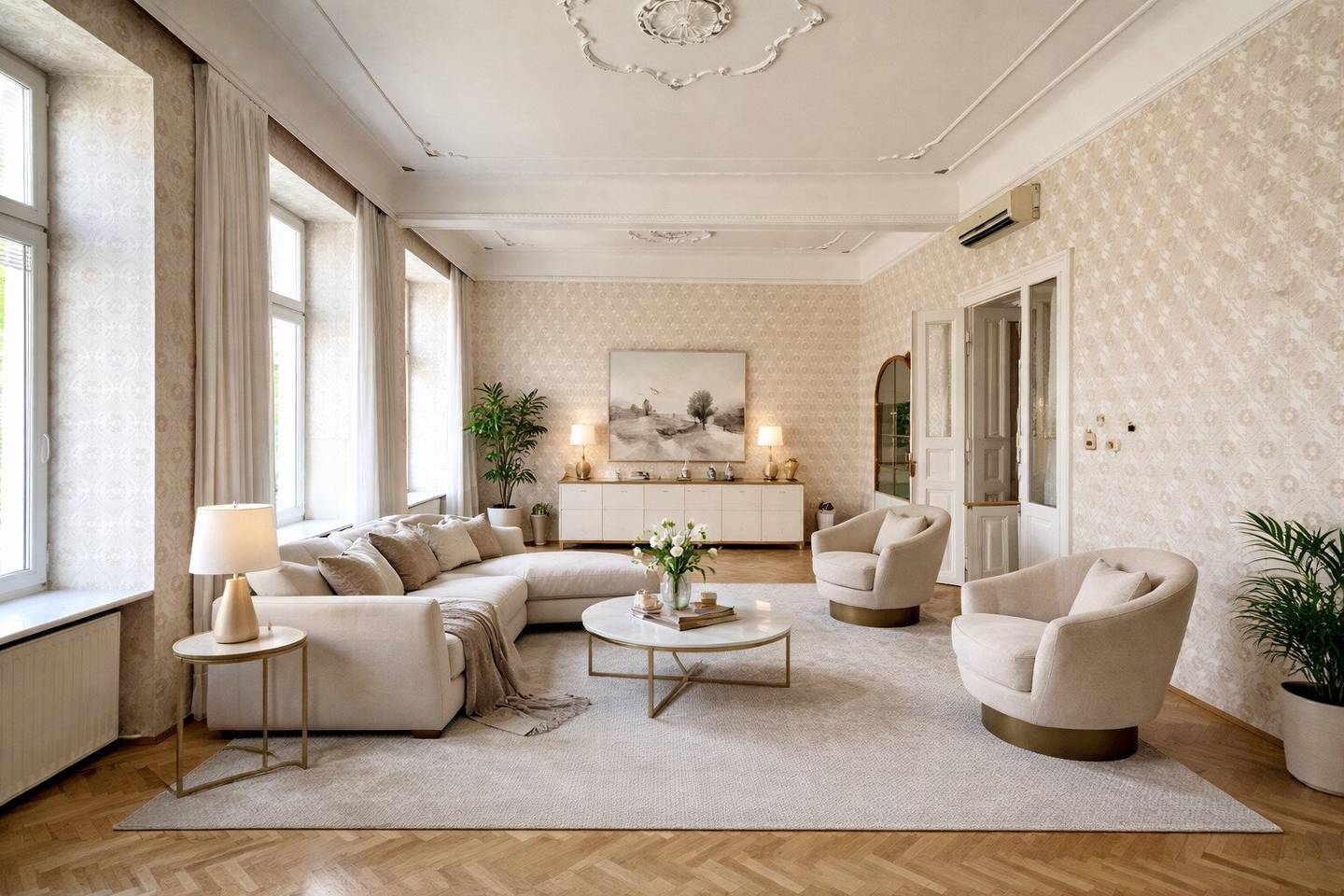Altbau apartment 157m² near UNO-City