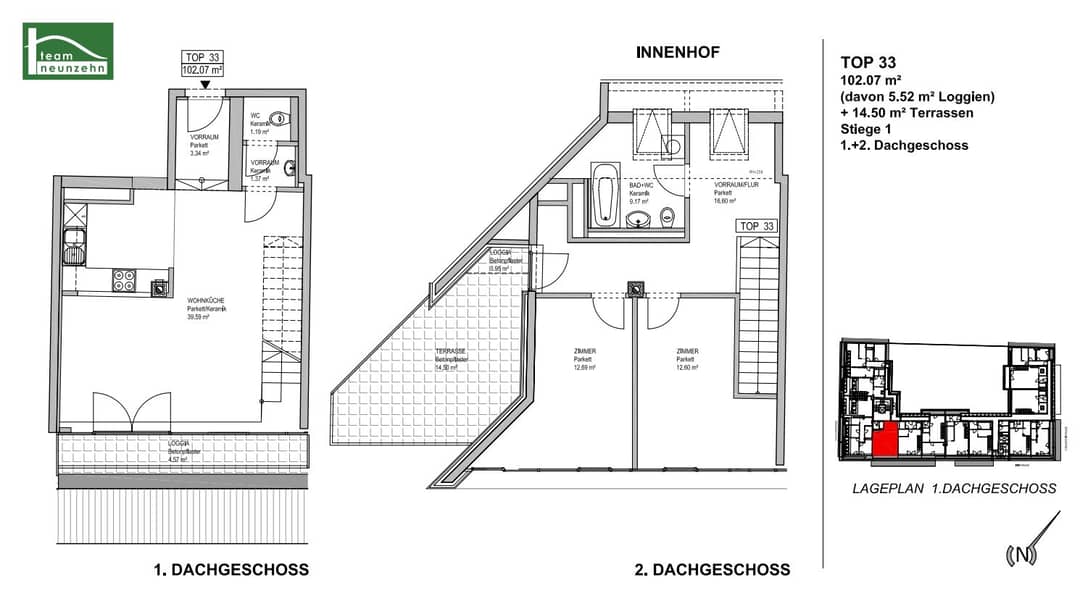 3-Zimmer-Wohnung nahe Donau, 1200 Wien