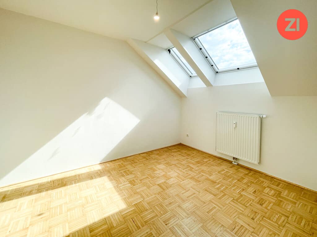 Attic apartment loggia and underground parking