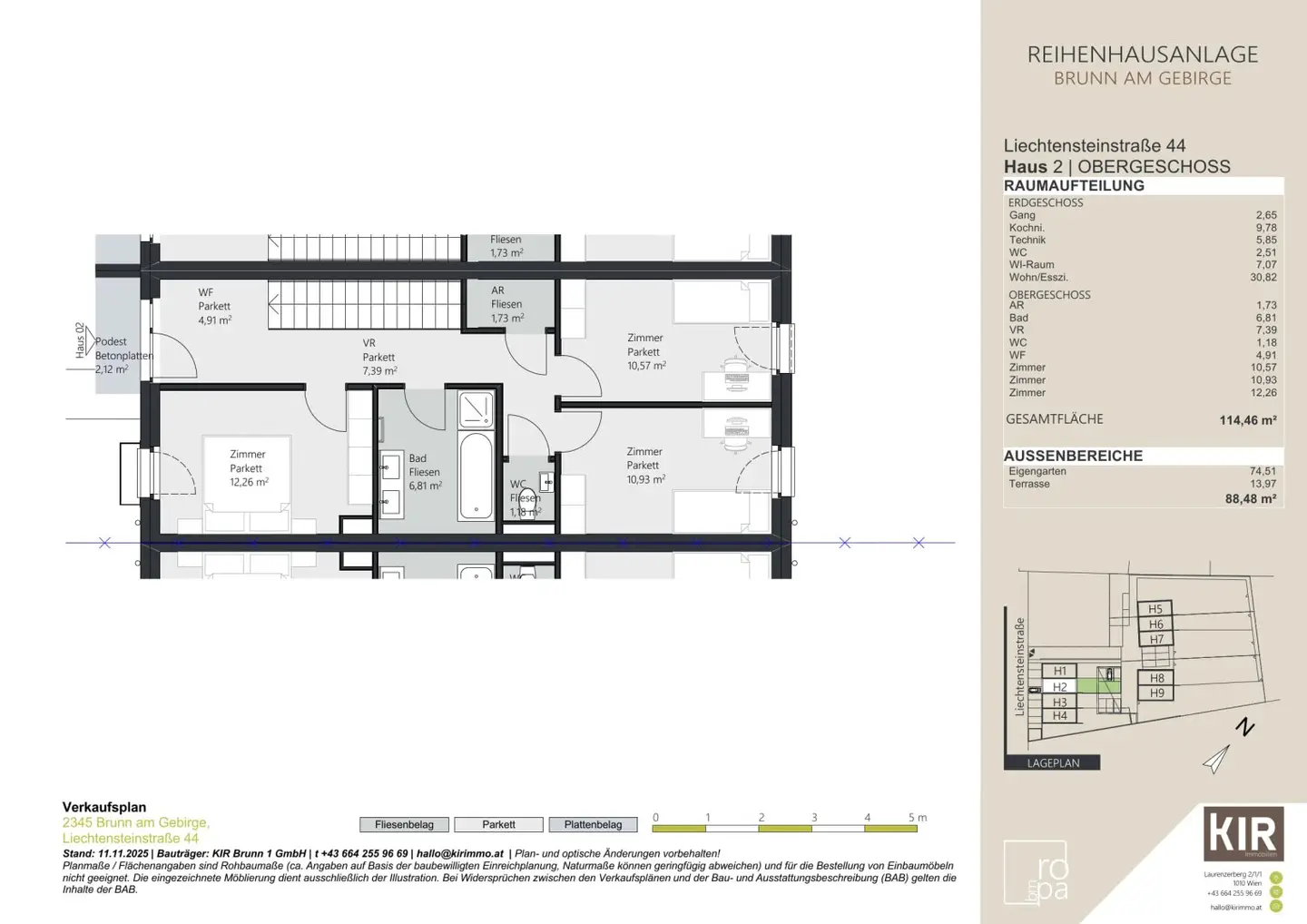 9 exklusive Reihenhäuser Brunn