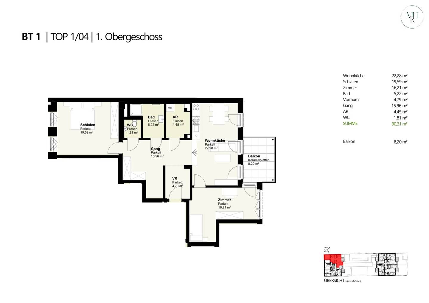 New build apartment with balcony directly at the Vienna Woods