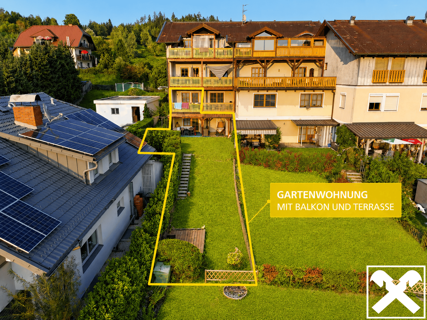 Ground floor apartment with lake view and garden access at Wörthersee