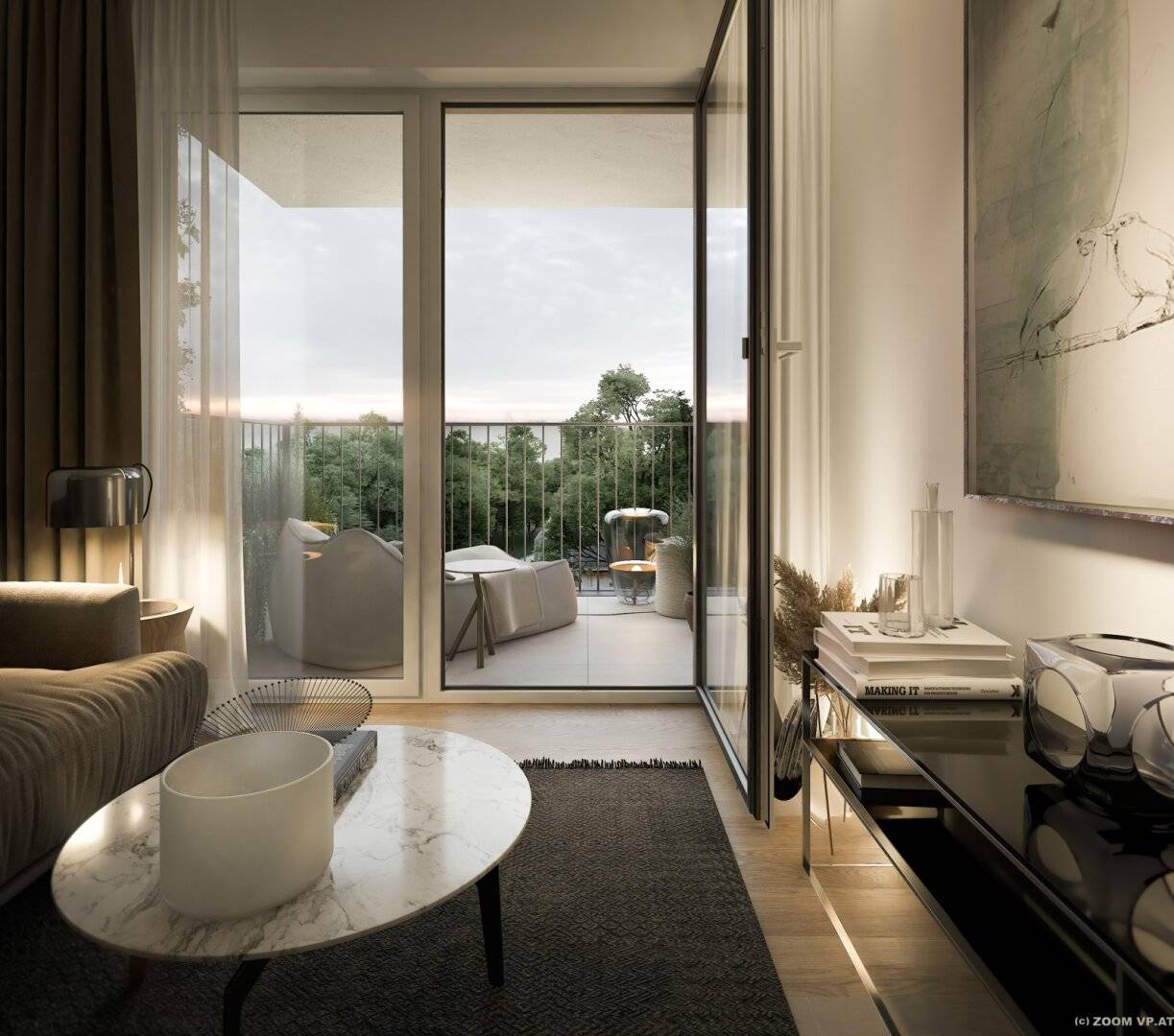Apartment with balcony Prater view new build