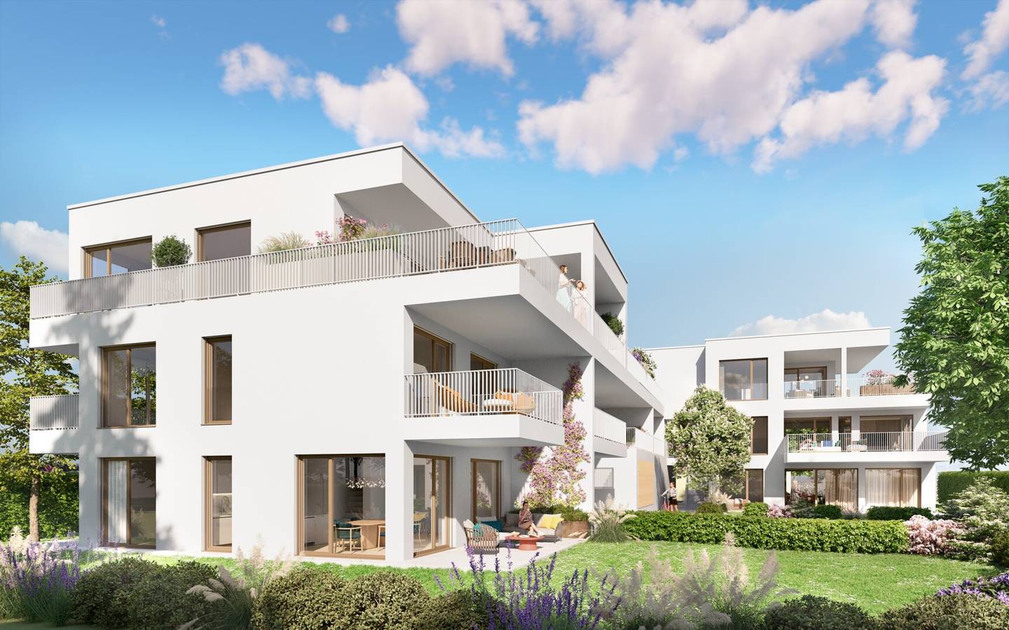 Erdgeschosswohnung Privatgarten Terrasse Westlage
