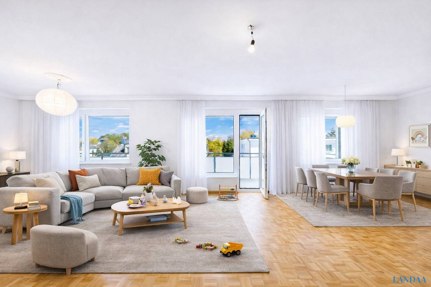 Wohnung nahe Lainzer Tiergarten Loggia grün