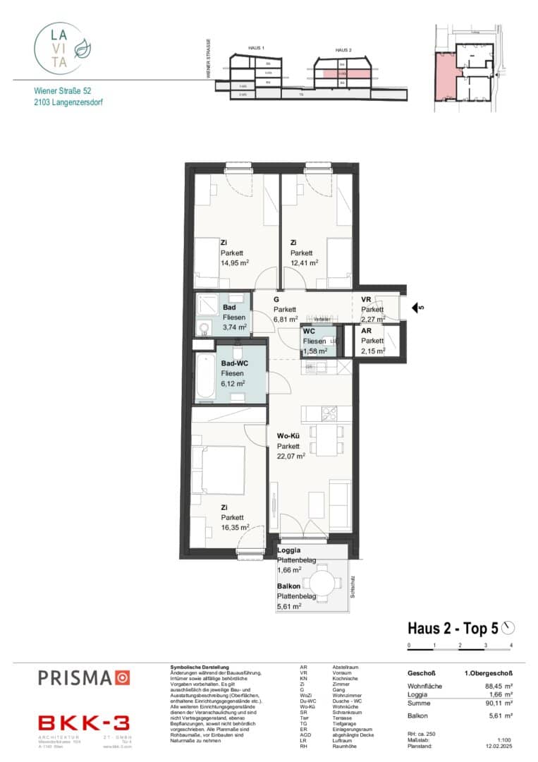 First occupancy with balcony in Langenzersdorf with optimal connection to Vienna