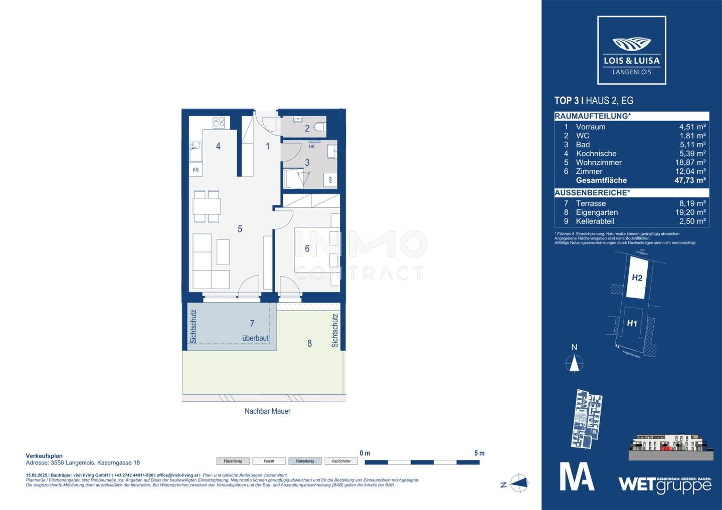 Neubau Wohnung Erstbezug Terrasse
