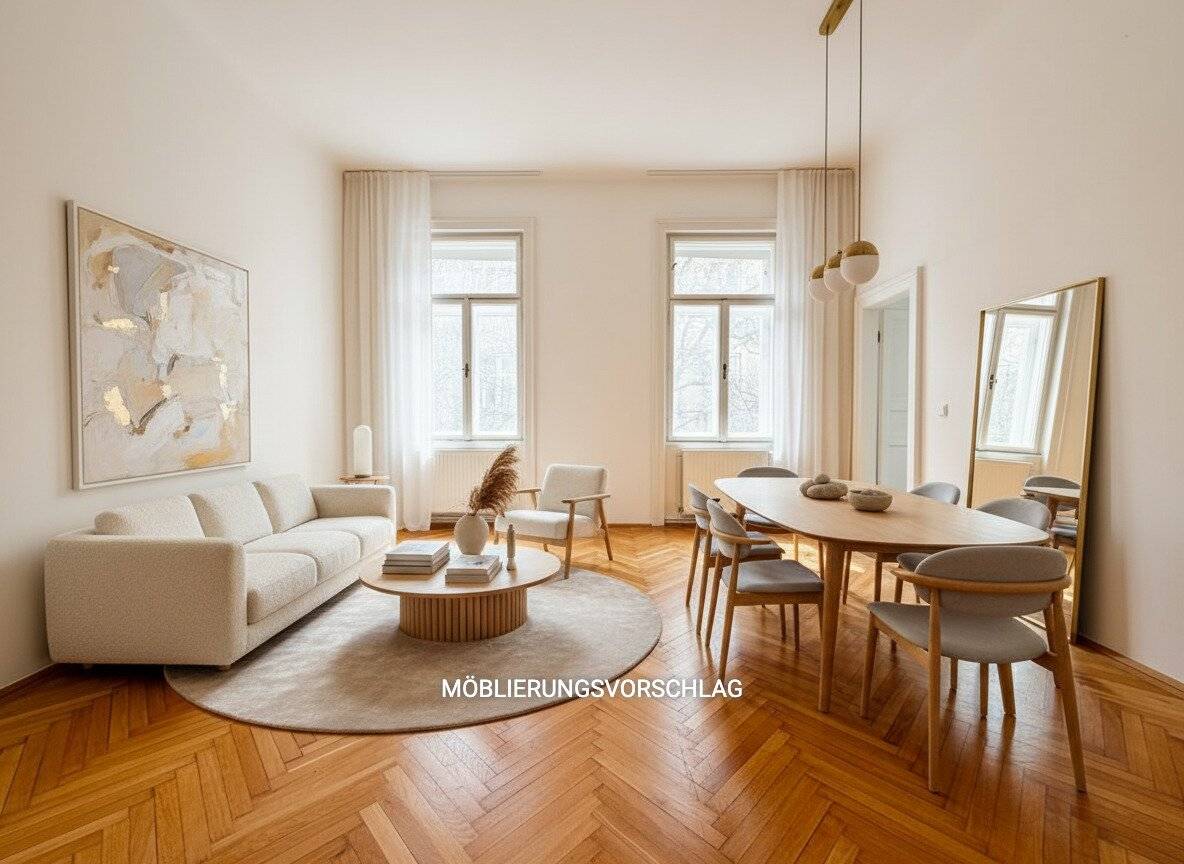 Altbauwohnung hofseitig hell ruhige Balkonoption