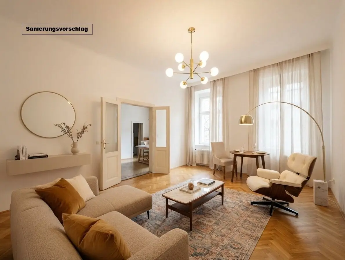 ++NEW++ Renovation required two room old building apartment on the ground floor great remodeling potential
