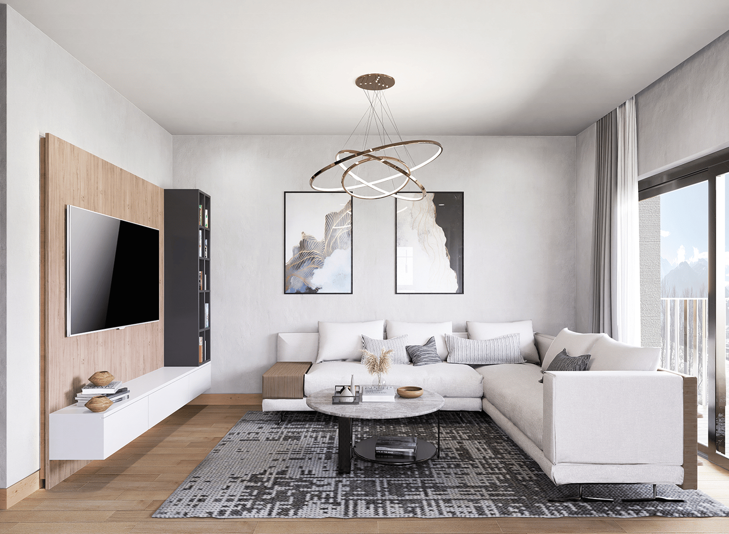 Erdgeschosswohnung Neubau unverbaubare Aussicht