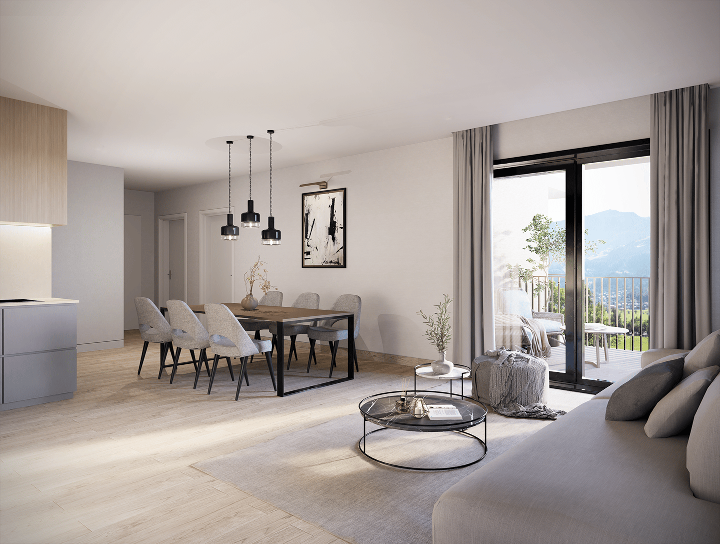 Neubauwohnung Sunnseitn Unverbaubare Aussicht