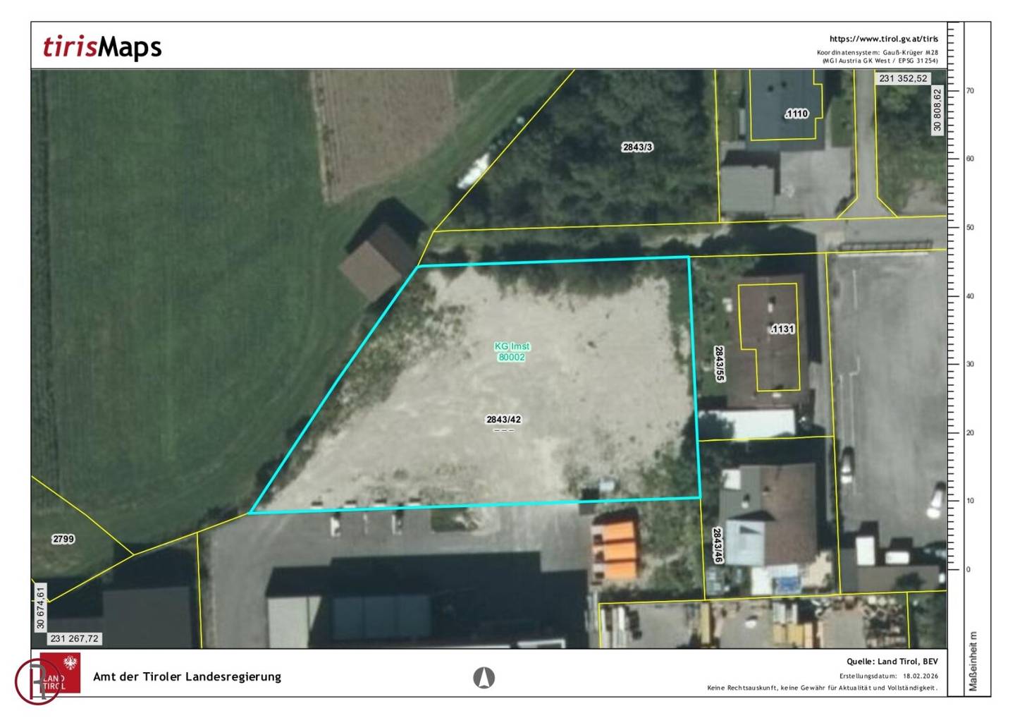 Building rights plot Imst 1861m²