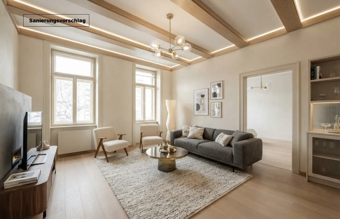 ++NEU++ Altbauklassiker: 3-Zimmer Wohnung mit enormen Sanierungspotenzial