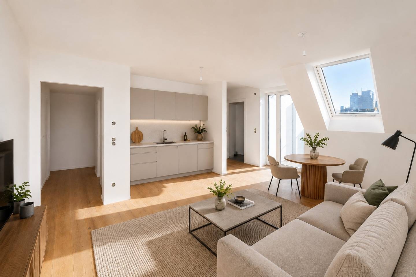 Dachgeschosswohnung mit Balkon im Altbau und Lift