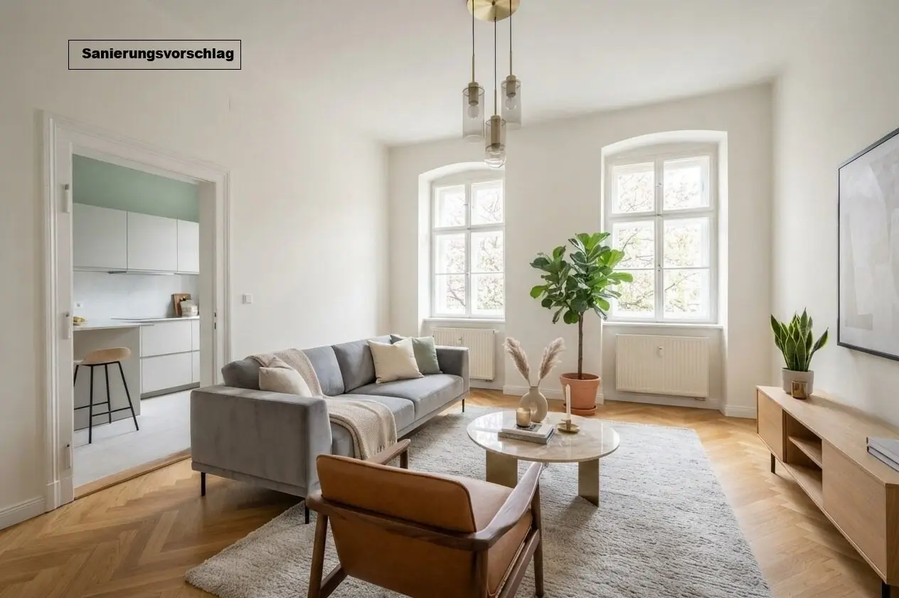 ++H7++  2-Zimmer Altbau (sanierungsbedürftig) – Ihre Chance mit großem Potenzial!