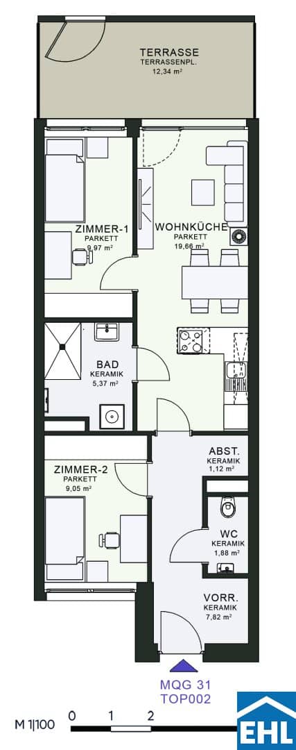 Neubau 3-Zi-Wohnung Fröhlichgasse
