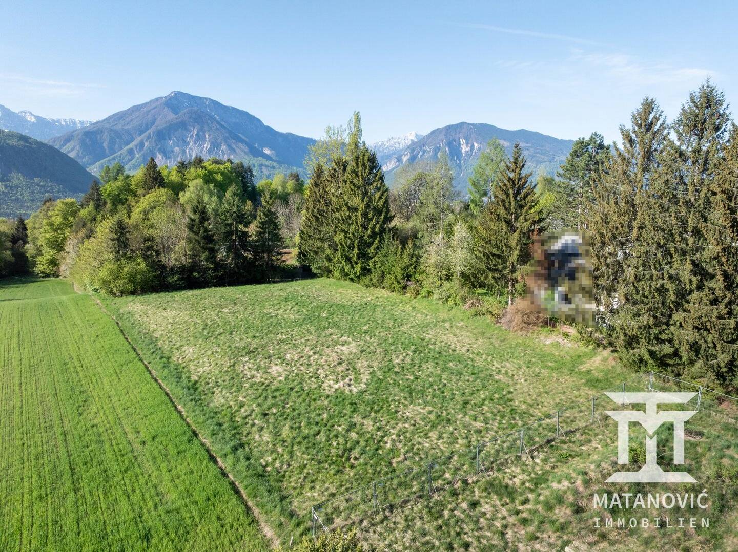 Baugrund in Göltschach mit Karawankenblick