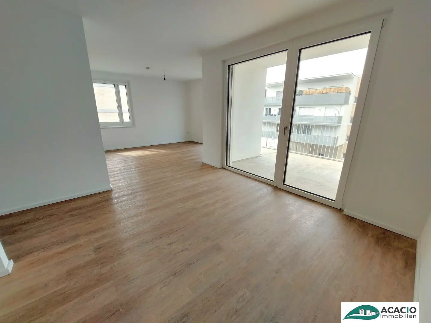 New build first occupancy apartment with balcony