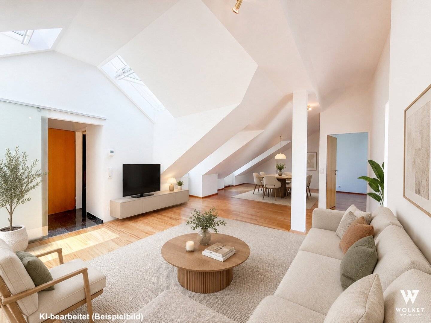 Charming attic apartment with terrace in quiet location – 19th District