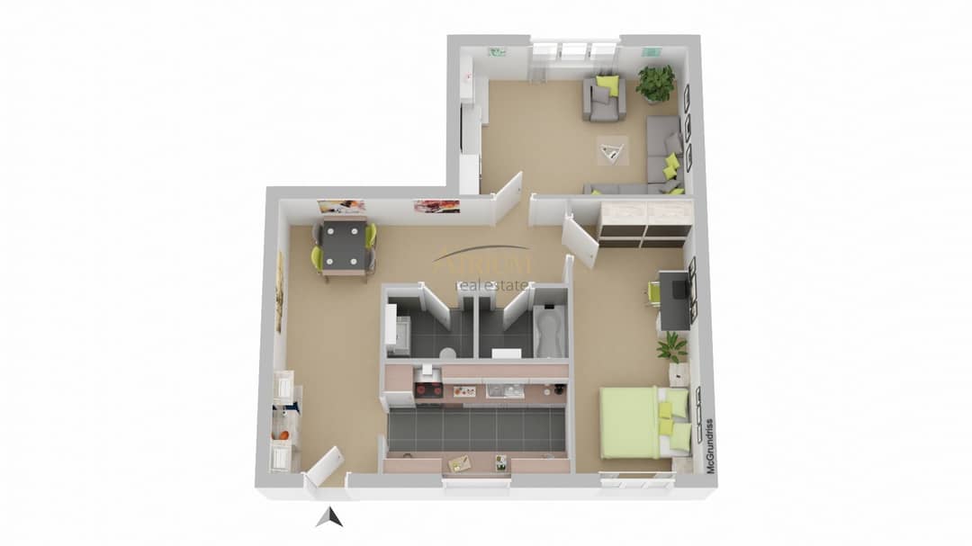 Wohnung mit Lift und Einbauküche ruhiger Lage