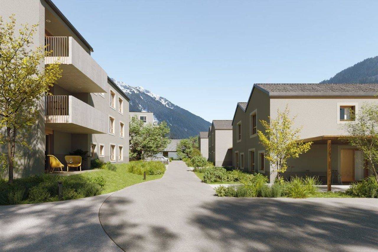 Neubau Wohnung mit Terrasse und hellen Räumen